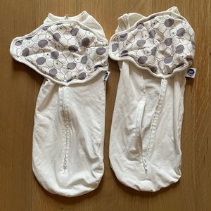 2 Nested Bean Zen Nano swaddles